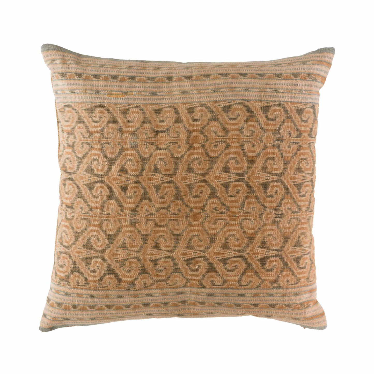 Brown and blue cushion from Borneo