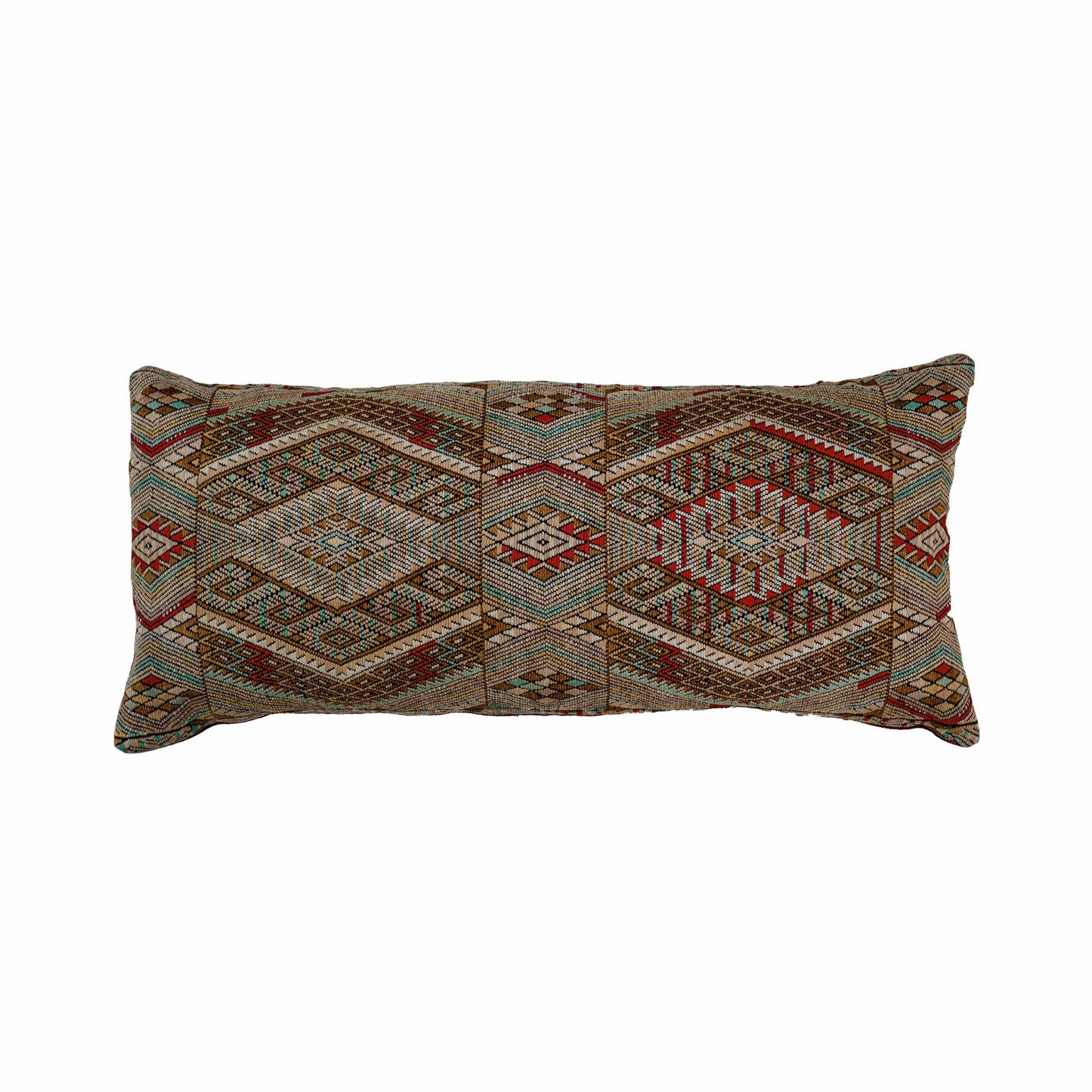 Brown/turquoise/red & cream from Guatamala