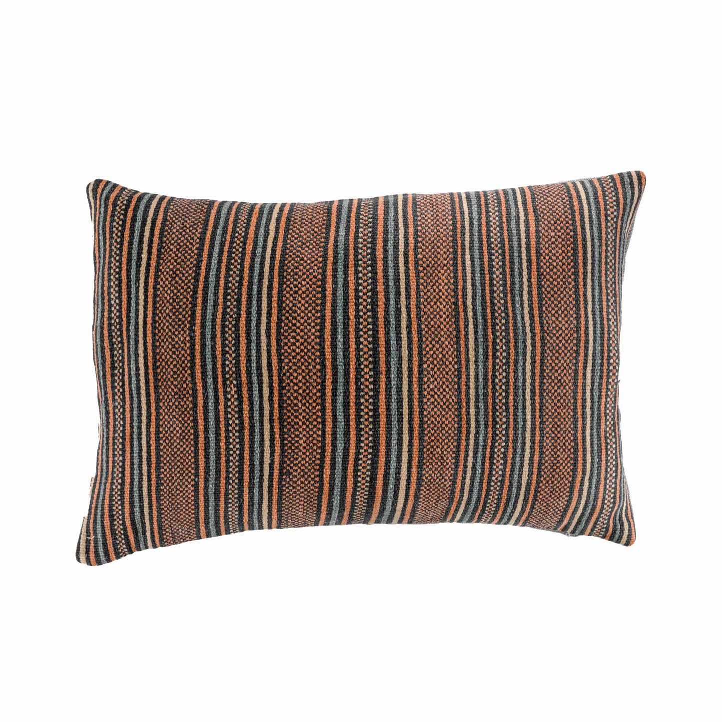 Blue/ terracotta Zhuang striped E