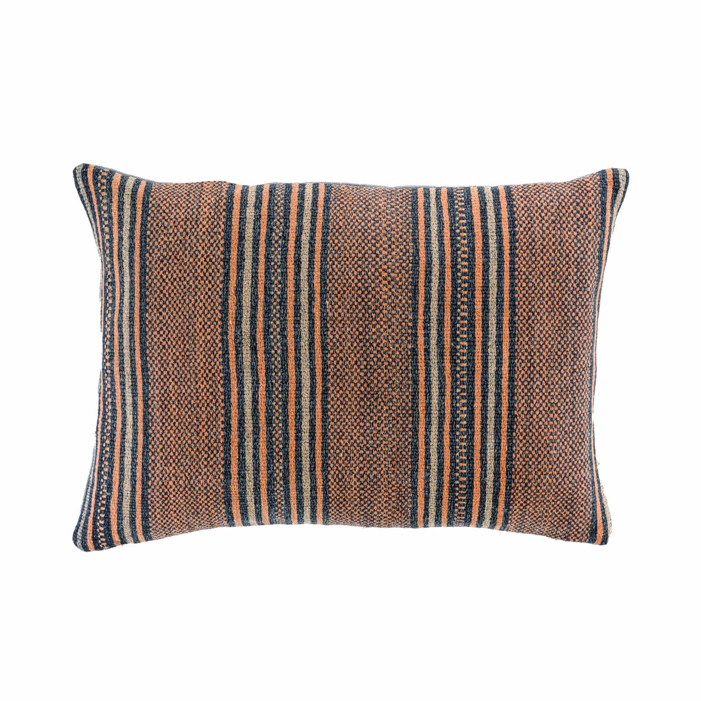 Blue/ terracotta Zhuang striped I